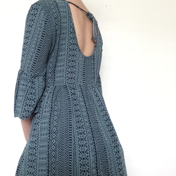 3/$30 Turquoise Babydoll Dress - Picture 2 of 3